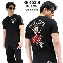 The BRAVE-MAN × BETTY BOOP ベティ ブープ 【定価￥7900＋税】 半袖TEE BBB-2216 BLACK サイズ XXL_画像1