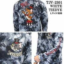 VANSON LEATHERS × TOM & JERRY トム アンド ジェリー 【定価\9500＋税】 ロンTEE TJV-2301 TIEDYE サイズ XXL_画像3