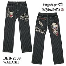 The BRAVE-MAN × BETTY BOOP ベティ ブープ 【定価￥19800＋税】 デニムパンツ BBB-2308 WABASH 34 インチ_画像2