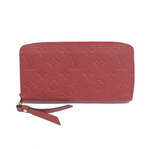 ◆LOUIS VUITTON ルイヴィトン ジッピーウォレット ラウンドファスナー長財布◆M63691 SP2147 スカーレット アンプラント レディース