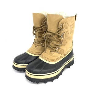 美品◆SOREL ソレル カリブー スノーブーツ 24◆ ブラック スエード レディース 靴 シューズ ブーティー boots