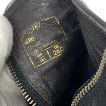 ◆stefanorossi ステファノロッシ ショートブーツ 41◆SR03757 ブラック レザー リング サイドジップ メンズ 靴 boots ワークブーツ_画像8