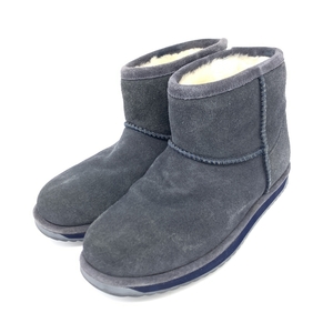 Хороший ◆ Emu emu Mouton Boots UK4 ◆ Navy Ladies Shoes Shoes Booty Boots