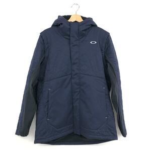 未使用品◆OAKLEY オークリー ジップアップ ジャケット XXL◆ ネイビー メンズ アウター UNEVEN　PUFF　JACKET 2WAY ベスト 8