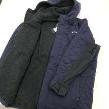 未使用品◆OAKLEY オークリー ジップアップ ジャケット XXL◆ ネイビー メンズ アウター UNEVEN　PUFF　JACKET 2WAY ベスト 22_画像5