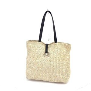 ◆agnes b. VOYAGE アニエスベーボヤージュ トートバッグ◆ ベージュ ストロー カゴ 肩掛け bag 鞄