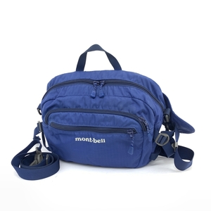 ◆mont-bell モンベル ランバーパック 2WAYバッグ◆ ブルー ナイロン メンズ ウエスト リュック bag 鞄