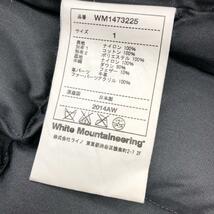 ◆White Mountaineering ホワイトマウンテニアリング ダウンジャケット 1◆ ネイビー メンズ アウター レザー使用 ウインドストッパー_画像6