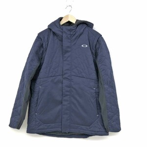 未使用品◆OAKLEY オークリー 中綿ジャケット サイズ2XL◆ ネイビー メンズ アウター アウター UNEVEN PUFF JACKET　2WAY ベスト　1