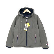 未使用品◆TOMMY HILFIGER トミーヒルフィガー ソフトシェルジャケット S◆ グレー ポリエステル レディース 裏ボア 1506117 アウター 5_画像1