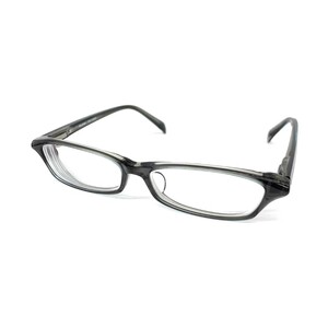 良好◆plusmix プラスミックス メガネフレーム◆PX-13263 クリアグレー スクエア レディース 日本製 55□15 145 眼鏡 服飾小物