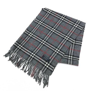 *BURBERRY LONDON Burberry London muffler * серый унисекс палантин воротник шт аксессуары noba проверка 