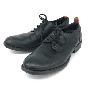 ◆stefanorossi ステファノロッシ シューズ 26.0cm◆ ブラック レザー 4ホール メンズ 靴 shoes