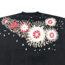 未使用品◆DELUXE CLOTHING デラックスクロージング ボタニカルジャガード ニット S◆ ブラック メンズ トップス BLOOMING 19SS 1_画像7