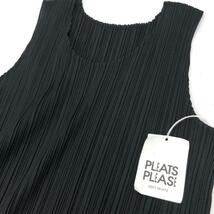 未使用品◆PLEATS PLEASE プリーツプリーズ ノースリーブワンピース 3◆ ブラック レディース レース イッセイミヤケ PP13-JH613_画像3