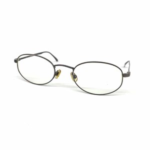 良好◆GUCCI グッチ メガネ◆ メタルグレー オーバル ユニセックス 眼鏡 服飾小物