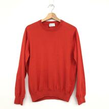 未使用品◆Settefili Cashmere セッテフィーリ カシミヤ クルーネック ニット XS◆ オレンジ メンズ トップス コットン ハイゲージ_画像1