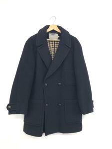 ◆Aquascutum アクアスキュータム ダブル コート USA38◆ ネイビー メンズ アウター イギリス製