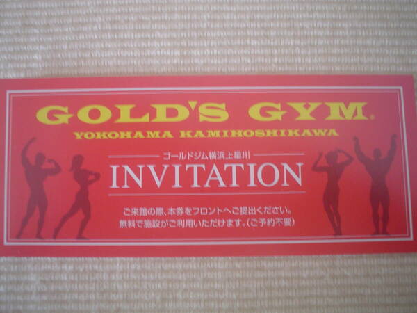 GOLD’S GYM ゴールドジム　横浜上星川店　施設利用券　有効期限なし　3名利用可　