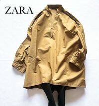 【ZARA】ザラ:少々訳ありＶネック肩刺繍プルオーバー_画像1