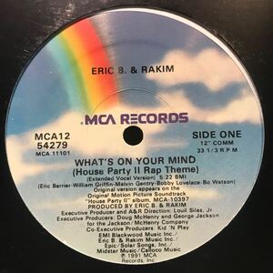 Eric B. & Rakim / What's On Your Mind USオリジナル盤