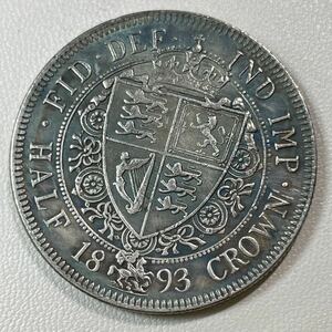 イギリス 硬貨 古銭 ヴィクトリア女王 1893年 イギリス領オーストラリア ソブリン インド王冠勲章 クラウン コイン 重15.48g