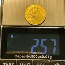 アメリカ 硬貨 古銭 インディアン人像 1908年 イーグル リバティ ドル 記念幣 コイン 重2.57g_画像5