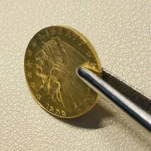 アメリカ 硬貨 古銭 インディアン人像 1908年 イーグル リバティ ドル 記念幣 コイン 重2.57g_画像3