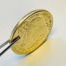 アメリカ 硬貨 古銭 アメリカン・インディアン 2021年 セントラルパーク動物園 水牛 ブラックダイヤモンド コイン 重15.72g_画像4