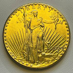 アメリカ 硬貨 古銭 自由の女神 1924年 国会議事堂 トーチ オリーブ 太陽 ワシ コイン 重20.05g