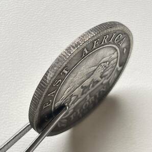 イギリス 硬貨 古銭 ジョージ5世 1921年 イギリス領東アフリカ フロリン ライオン クラウン コイン 重11.01gの画像3