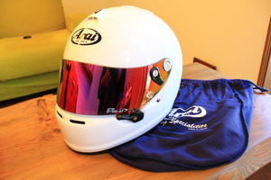 Arai アライ GP-6S ヘルメットFMVミラーシールド付き【中古】