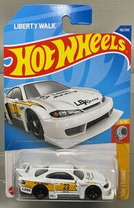 ホットウィール LB SUPER SILHOUETTE NISSAN SILVIA S15 日産 シルビア リバティウォーク 白色