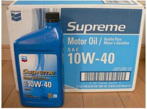 シェブロン エンジンオイル 10W40 946mlx12本 SNグレード Chevron Supreme Motor Oil は