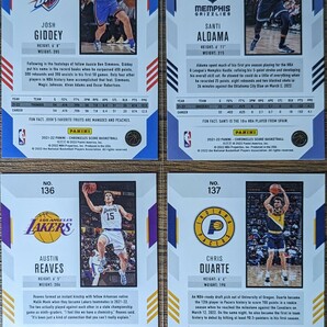 【1円スタート】Josh Giddey RC 含 2021-22 Panini Chronicles Score 4枚セット / Austin Reaves RC 他 OKC THUNDER/LAKERS ルーキーカードの画像2