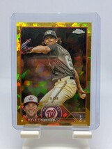 【1円スタート】2023 Topps Chrome Update Sapphire - Kyle Finnegan Gold Sapphire Refractor 50シリアル / Nationals_画像1