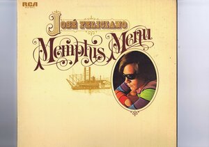 インサート付き 国内盤 LP Jos Feliciano / Memphis Menu / ホセ・フェリシアーノ RCA-6057