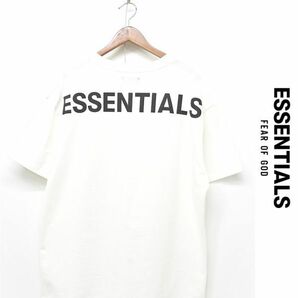 B362/Fear Of God ESSENTIALS エッセンシャルズ 半袖Tシャツ クルーネック ロゴ ビッグサイズ オーバーサイズ L 白の画像1