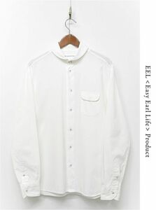 M363/美品 EEL products イールプロダクツ HOME PARTY 長袖ドレスシャツ L 白