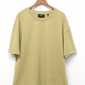 B361/Fear Of God ESSENTIALS エッセンシャルズ 半袖Tシャツ クルーネック ロゴ ビッグサイズ オーバーサイズ M カーキブラウンの画像2