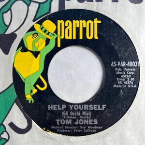 US盤 7インチ　TOM JONES # HELP YOURSELF / DAY BY DAY