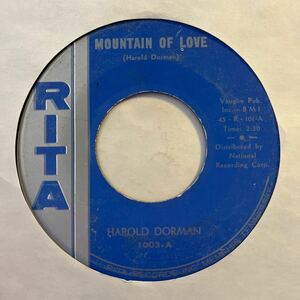 US盤 7インチ　HAROLD DORMAN # MOUNTAIN OF LOVE / TO BE WITH YOU