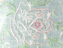 今月のお買い得品　YC-19　スワトウ　ハンカチ　汕頭　バラ柄　色付　中国工芸　布　刺繍　織物_画像10