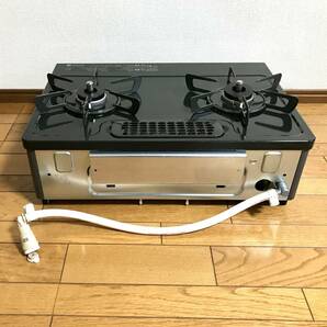 リンナイ Rinnai グリル付ガステーブル '21年製 PT20N-BK Siセンサー全口搭載コンロ 都市ガス用の画像4