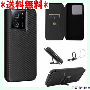 Xiaomi 13T ケース 手帳型 薄型 Xiaom ム付き ブラック Xiaomi 13T /13T Pro 1079