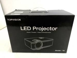 SH240313-01K/ TOPVISION 【 T6 】LED Projector プロジェクター 会議 プレゼン 映像機器 投影機