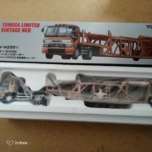 トミカリミテッドネオLV-N225cいすゞ810EXカートランスポーターアンチコASZO22車両運搬トレーラ1/64未開封新品