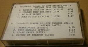 プロモ・カセット：ブルース・スプリングスティーン「TUNNEL OF LOVE EXPRESS VOL1&2」