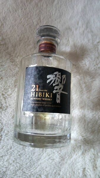 即日発送可能!値下げ！サントリーウイスキー、響21年★空瓶1本 SUNTORY WHISKY HIBIKI