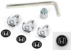 WR-V DG5: original number plate lock bolt ( logo-sticker attaching )( type selection )